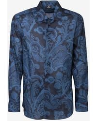 Etro - Paisley Print Long-Sleeved Shirt - Lyst