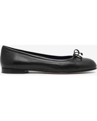 Manolo Blahnik - Veralli Leather Ballet Flats - Lyst