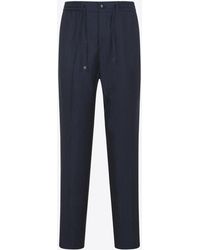 Etro - Wool And Linen Tailored Pants - Lyst
