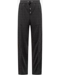 Versace - All-Over Logo Jacquard Track Pants - Lyst