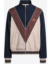 Valentino - Vlogo Patch Zip-Up Sweatshirt - Lyst