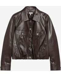 Loewe - Cropped Balloon Nappa Jacket - Lyst