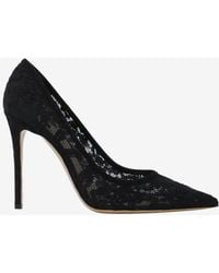 Gianvito Rossi - Claudia 105 Floral Lace Pointed Pumps - Lyst