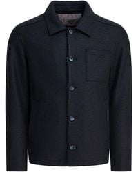 Herno - Virgin Wool Overshirt Jacket Jackets And Coats - Lyst