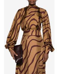 Raquel Diniz - Aura Zebra Print Blouse - Lyst