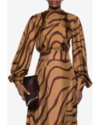 Raquel Diniz - Aura Zebra Print Blouse - Lyst
