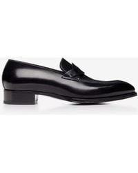 Tom Ford - Elkan Twisted Band Leather Loafers - Lyst