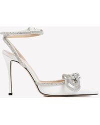 Mach & Mach - 110 Crystal-embellished Double Bow Pumps - Lyst
