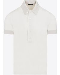 Tom Ford - Ribbed Polo T-Shirt - Lyst
