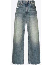 R13 - D'Arcy Wide-Leg Washed Jeans - Lyst