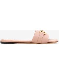 Ferragamo - Leah Gancini Flat Sandals - Lyst