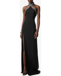 Tom Ford - Embellished Halterneck Silk-Blend Gown - Lyst