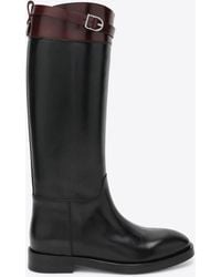 DURAZZI MILANO - Leather Knee-High Boots - Lyst