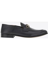 Ferragamo - Gancini Logo Buckle Leather Mules - Lyst