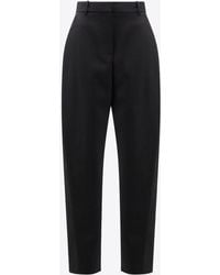 Givenchy - High-Waist Wool Tailored Pants - Lyst