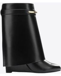 Givenchy - Shark 90 Leather Mid-Calf Boots - Lyst