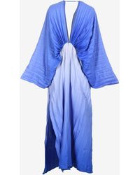 L'idée - De Luxe Pleated Crepe Gown - Lyst