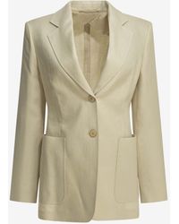 Max Mara - Single-Breasted Buttoned Blazer - Lyst