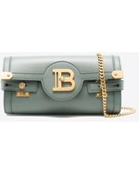 Balmain - B-Buzz Pouch 23 Leather Clutch - Lyst