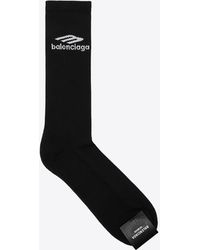 Balenciaga - 3B Sports Icon Rib-Knit Socks - Lyst
