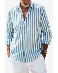 Les Canebiers - Divin Button-Up Stripe Shirt - Lyst