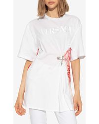Versace - Barocco Sea Print Safety-Pin T-Shirt - Lyst