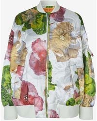 Stine Goya - Embellished Quilted Floral Bomber Jacket - Lyst
