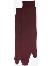 Maison Margiela - Tabi Ribbed Knit Socks - Lyst
