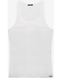 Tom Ford - Ribbed Knit Tank Top - Lyst