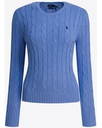 Polo Ralph Lauren - Cable-Knit Logo Sweater - Lyst