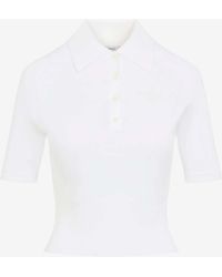 Givenchy - Cropped Knit Polo T-Shirt - Lyst
