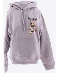 Moschino - Teddy Bear Print Hooded Sweatshirt - Lyst