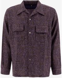 Needles - Paisley Wool Shirt - Lyst