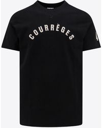 Courreges - Logo-Printed Crewneck T-Shirt - Lyst