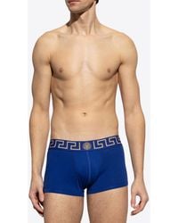 Versace - Greca Border Briefs With Medusa - Lyst