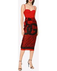 Dolce & Gabbana - Leopard-Print Batiste Sarong - Lyst