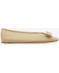 Ferragamo - Vanna Vara Bow Ballet Flats - Lyst