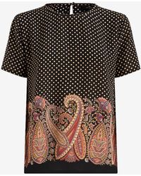 Etro - Paisley Polka Dot Print T-Shirt - Lyst