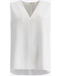 F.it - Logo-Plaque V-Neck - Lyst