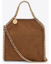 Stella McCartney - Micro Falabella Faux Suede Tote Bag - Lyst