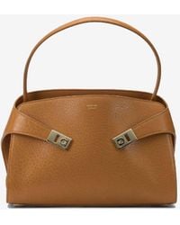 Ferragamo - Small Hug Leather Shoulder Bag - Lyst