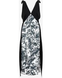 Bottega Veneta - Printed Sleeveless Maxi Dress - Lyst