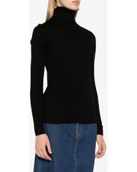 P.A.R.O.S.H. - Leila Turtleneck Wool Knit Sweater - Lyst
