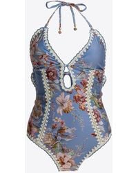 Zimmermann - Awaken Crochet One-Piece Swimsuit - Lyst
