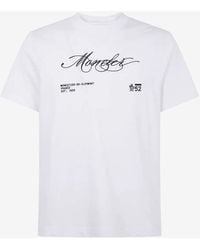 Moncler - Script Logo Crewneck T-Shirt - Lyst