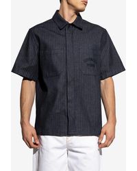 Givenchy - Logo-Embroidered Denim Shirt - Lyst