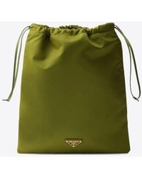 Prada - Triangle Logo Travel Pouch Bag - Lyst