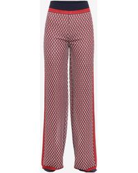 Balmain - Checked Knit Monogram Pants - Lyst