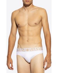 Versace - Greca Border Swimming Briefs - Lyst