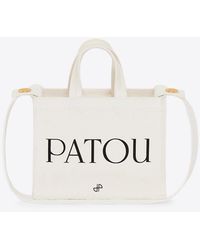 Patou - Small Logo Print Tote Bag - Lyst